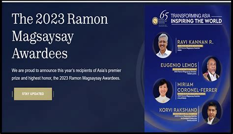 El Premio Ramon Magsaysay: Una historia de perseverancia y un camino hacia la innovación para las comunidades marginadas